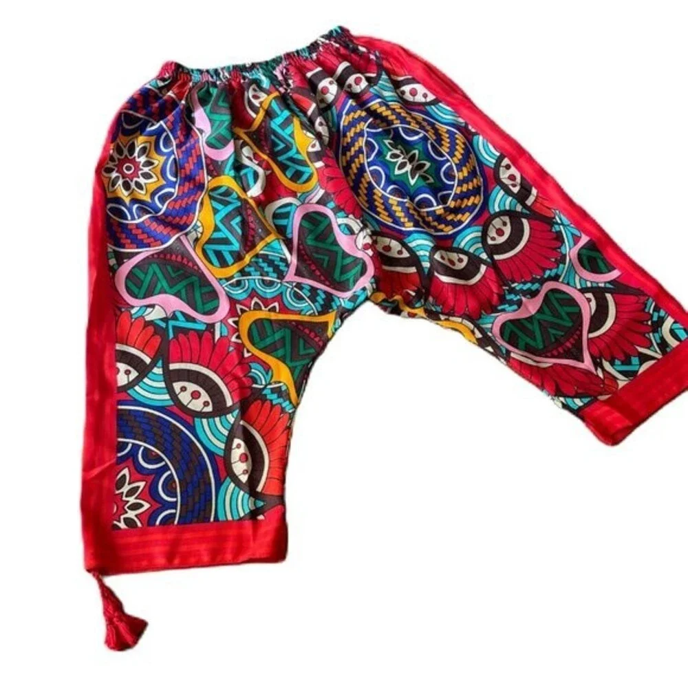 BOHO Casual Women's Pants Hippie Drawstring Pant Boho Yoga Baggy Harem Trouser - Picture 3 of 11